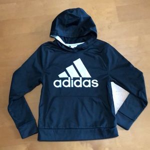 Youth adidas black pullover hoodie size S (8)